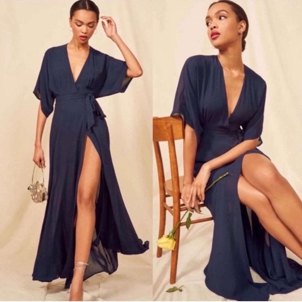 Reformation | Winslow Maxi Dress Navy Size S